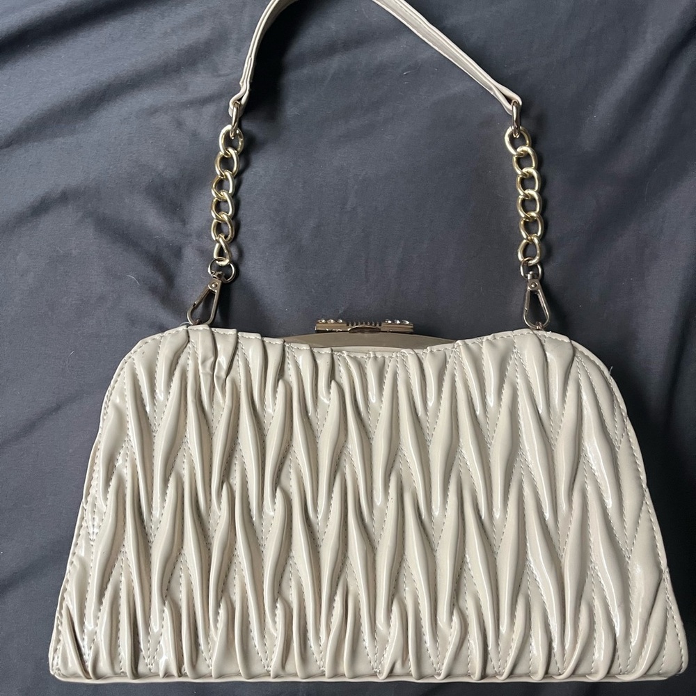 Elegant Purse: Pearl. Gold Hardware. NWT.